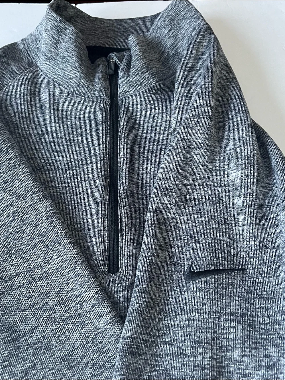 Nike Golf Dri-FIT Men's Gray 1/4 Zip Pullover Medium Lightweight Athletic